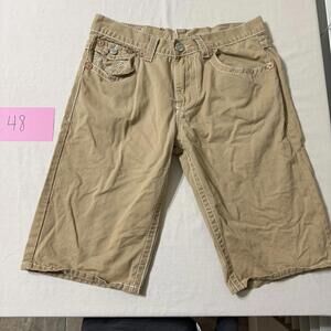 True Religion Men's Khaki Shorts Size 32